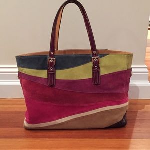 Coach suede purse